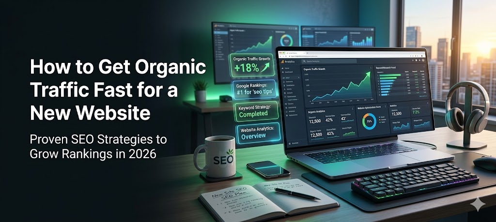 how to get organic traffic fast for new website